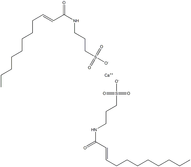 Bis[3-(2-undecenoylamino)-1-propanesulfonic acid]calcium salt Struktur