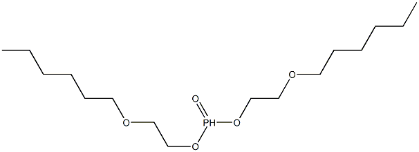 Phosphonic acid bis(2-hexyloxyethyl) ester Struktur