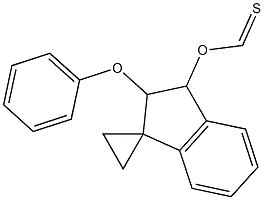 2,3-Dihydro-2-phenoxy(thiocarbonyl)oxyspiro[1H-indene-1,1'-cyclopropane] Struktur