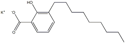 3-Nonyl-2-hydroxybenzoic acid potassium salt Struktur