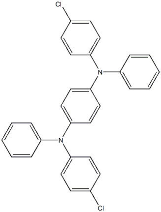 N,N'-Bis(p-chlorophenyl)-N,N'-diphenyl-p-phenylenediamine Struktur