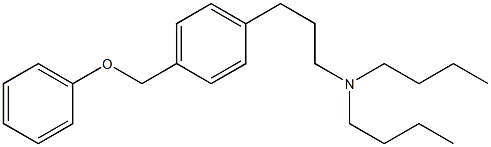 N-[3-[p-(Phenoxymethyl)phenyl]propyl]dibutylamine Struktur