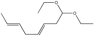 3,6-Octadienal diethyl acetal Struktur