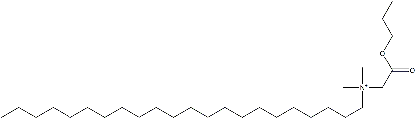 N,N-Dimethyl-N-(propoxycarbonylmethyl)-1-docosanaminium Struktur