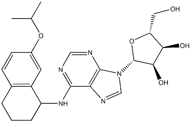 N-[[1,2,3,4-Tetrahydro-7-isopropyloxynaphthalen]-1-yl]adenosine Struktur