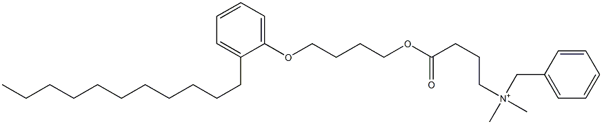 N,N-Dimethyl-N-benzyl-N-[3-[[4-(2-undecylphenyloxy)butyl]oxycarbonyl]propyl]aminium Struktur