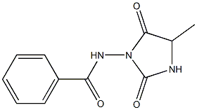 3-(Benzoylamino)-5-methylimidazolidine-2,4-dione Struktur