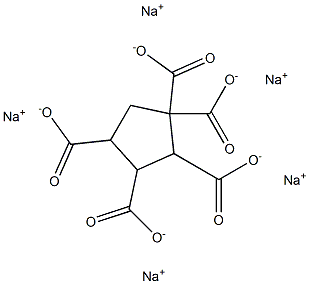 1,1,2,3,4-Cyclopentanepentacarboxylic acid pentasodium salt Struktur