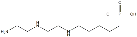 5-[[2-[(2-Aminoethyl)amino]ethyl]amino]pentylphosphonic acid Struktur