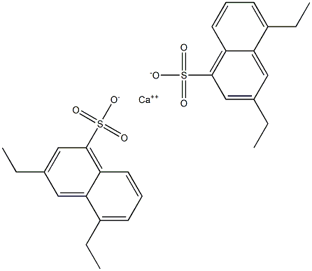 Bis(3,5-diethyl-1-naphthalenesulfonic acid)calcium salt Struktur