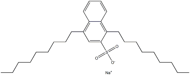 1,4-Dinonyl-2-naphthalenesulfonic acid sodium salt Struktur