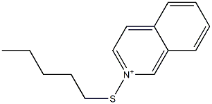 2-Pentylthioisoquinolinium Struktur