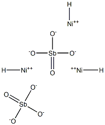 Antimonic acid hydrogen=nickel(II) salt Struktur