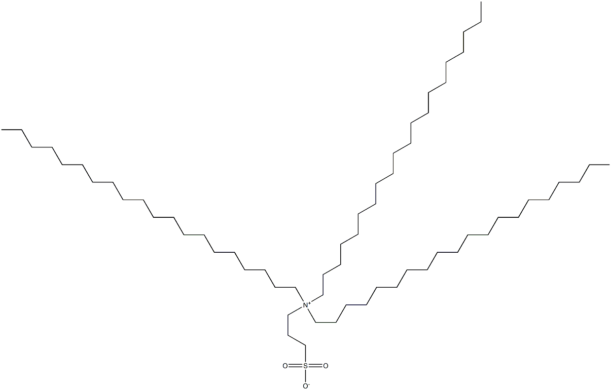 N,N-Diicosyl-N-(3-sulfonatopropyl)-1-icosanaminium Struktur