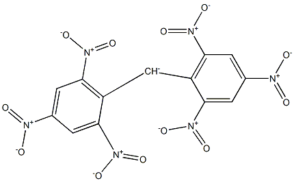 Bis(2,4,6-trinitrophenyl)methanide Struktur