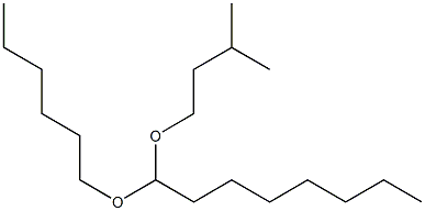 Octanal hexyl(3-methylbutyl)acetal Struktur