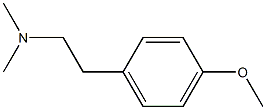 2-(4-Methoxyphenyl)-N,N-dimethylethanamine Struktur