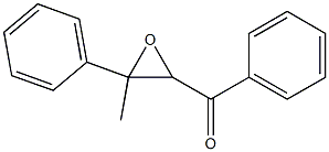 2-Benzoyl-3-methyl-3-phenyloxirane Struktur