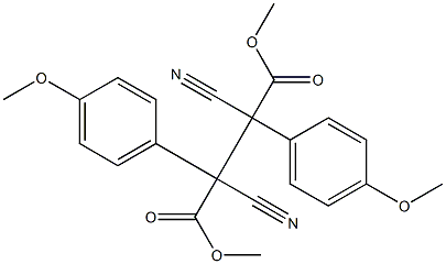 2,3-Dicyano-2,3-bis(4-methoxyphenyl)butanedioic acid dimethyl ester Struktur