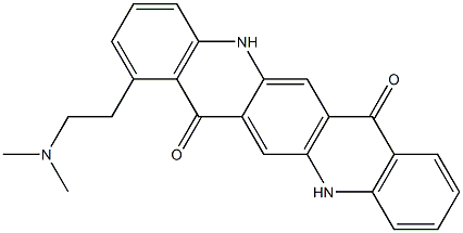 1-[2-(Dimethylamino)ethyl]-5,12-dihydroquino[2,3-b]acridine-7,14-dione Struktur