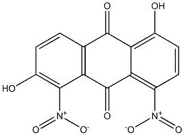 1,6-Dihydroxy-4,5-dinitroanthraquinone Struktur