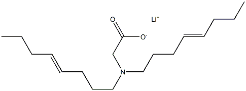 N,N-Di(4-octenyl)glycine lithium salt Struktur