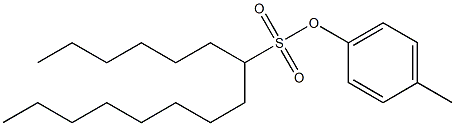 7-Pentadecanesulfonic acid 4-methylphenyl ester Struktur