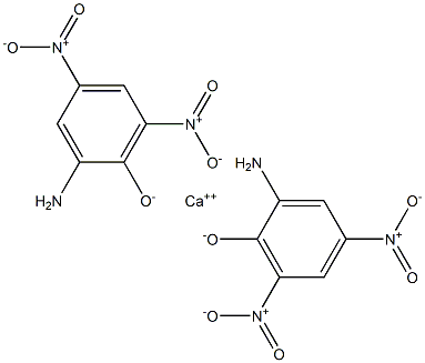 Calcium bis(2-amino-4,6-dinitrophenolate) Struktur