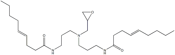 N,N'-[(Oxiran-2-ylmethylimino)bis(3,1-propanediyl)]bis(4-nonenamide) Struktur