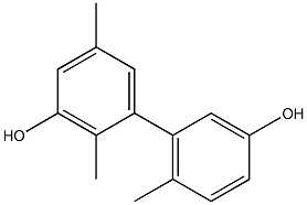 2,5,6'-Trimethyl-1,1'-biphenyl-3,3'-diol Struktur