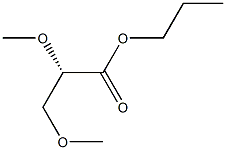 [S,(-)]-2,3-Dimethoxypropionic acid propyl ester Struktur