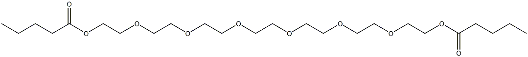 2,2'-[1,2-Ethanediylbis[oxy(2,1-ethanediyl)oxy(2,1-ethanediyl)oxy]]bis(ethanol valerate) Struktur