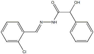 N'-(2-Chlorobenzylidene)-2-phenyl-2-hydroxyacetohydrazide Struktur