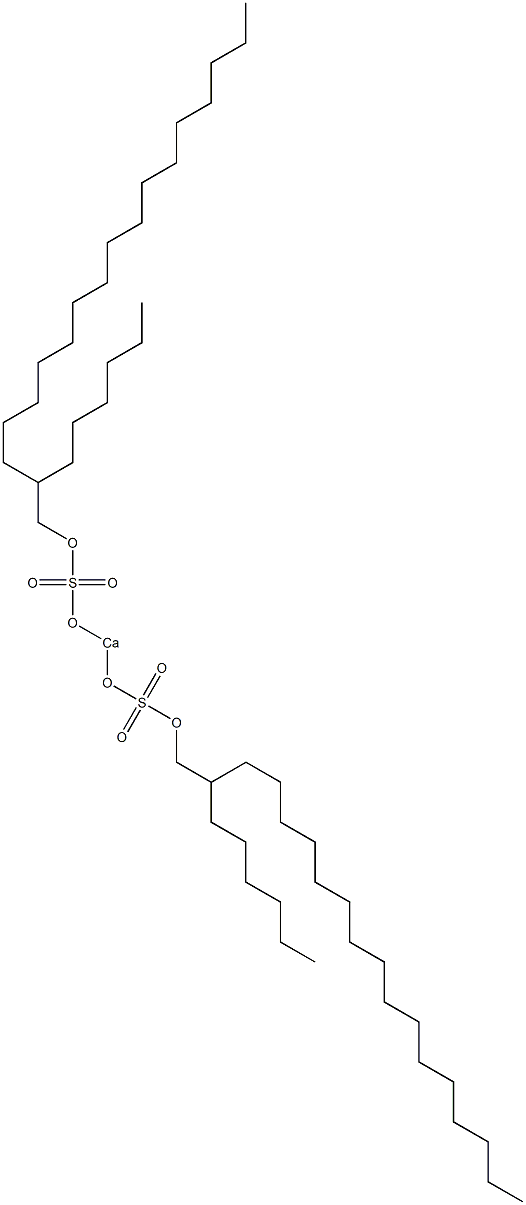 Bis(2-hexyloctadecyloxysulfonyloxy)calcium Struktur