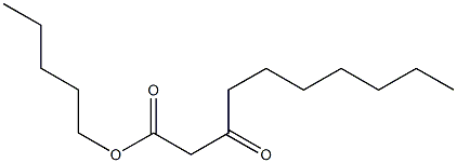 3-Oxodecanoic acid pentyl ester Struktur