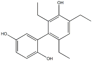 2',4',6'-Triethyl-1,1'-biphenyl-2,3',5-triol Struktur