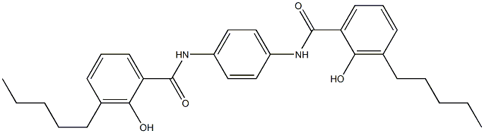 N,N'-Bis(3-pentylsalicyloyl)-p-phenylenediamine Struktur