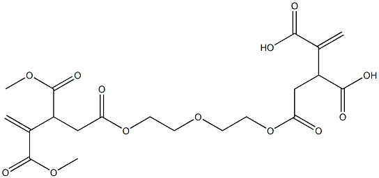 4,4'-[Oxybisethylenebis(oxycarbonyl)]bis(1-butene-2,3-dicarboxylic acid dimethyl) ester Struktur