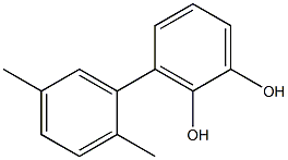 3-(2,5-Dimethylphenyl)benzene-1,2-diol Struktur