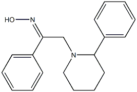 1-Phenyl-2-(2-phenylpiperidino)ethanone (E)-oxime Struktur