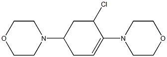 1,4-Dimorpholino-6-chloro-1-cyclohexene Struktur