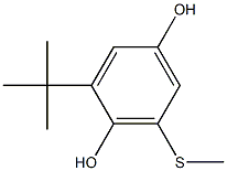 2-(tert-Butyl)-6-(methylthio)hydroquinone Struktur