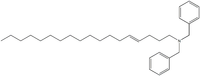 (4-Octadecenyl)dibenzylamine Struktur