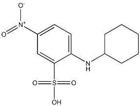 2-(Cyclohexylamino)-5-nitrobenzenesulfonic acid Struktur