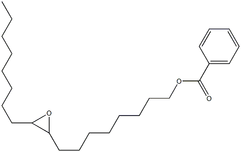 Benzoic acid 9,10-epoxyoctadecan-1-yl ester Struktur