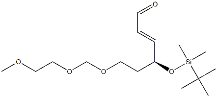 (2E,4S)-4-(tert-Butyldimethylsiloxy)-6-[(2-methoxyethoxy)methoxy]-2-hexenal Struktur