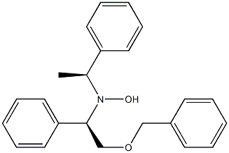 N-[(R)-2-Benzyloxy-1-phenylethyl]-N-[(1S)-1-phenylethyl]hydroxylamine Struktur