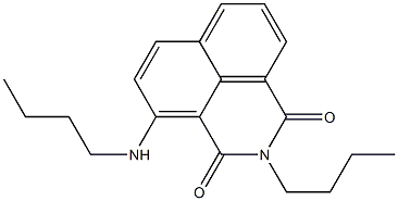 2-Butyl-4-(butylamino)-1H-benzo[de]isoquinoline-1,3(2H)-dione Struktur