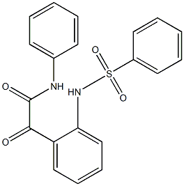 N-[2-[[(Phenylamino)carbonyl]carbonyl]phenyl]benzenesulfonamide Struktur