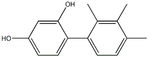 4-(2,3,4-Trimethylphenyl)benzene-1,3-diol Struktur